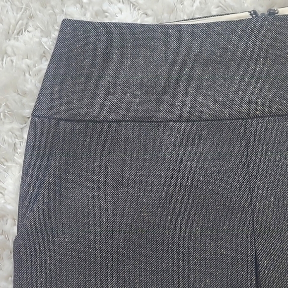 J.Crew Wool Metallic Box Pleat Pencil Skirt Women’s 0 Gray Gold - Picture 7 of 17